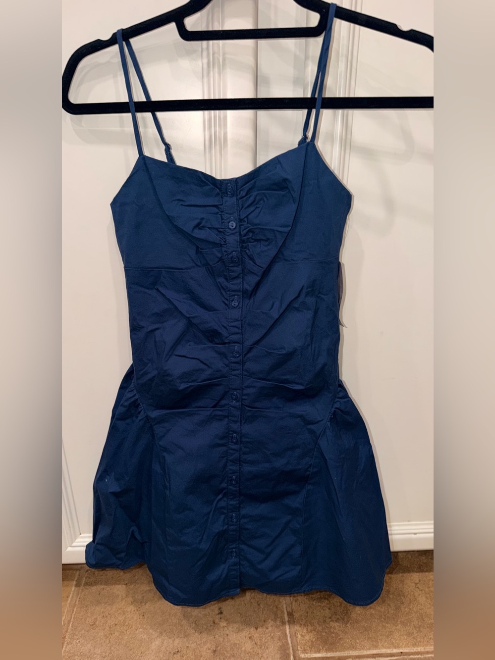 wild fable Navy Blue Spaghetti-Strap Mini Dress